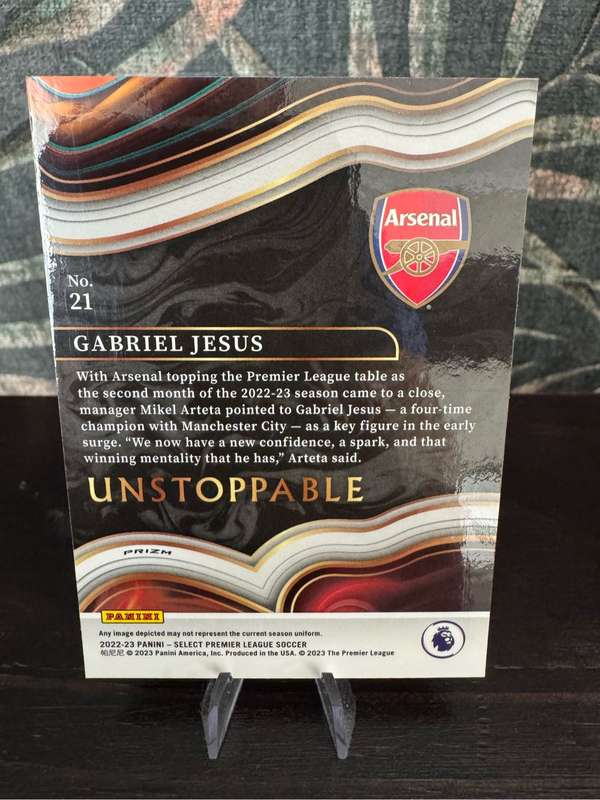 2022-23 Panini Select - Gabriel Jesus Unstoppable - Arsenal