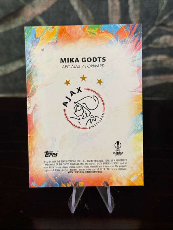2024 Topps Inception - Mika Godts Star Quality RC 67/150 - Ajax