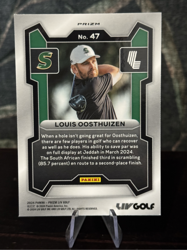 2024 Panini Liv Golf - Louis Oosthuizen Silver Refractor - Stinger GC