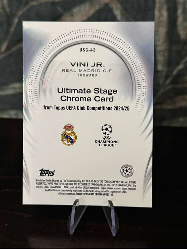 2025 Topps Ultimate Stage - Vini Jr - Real Madrid