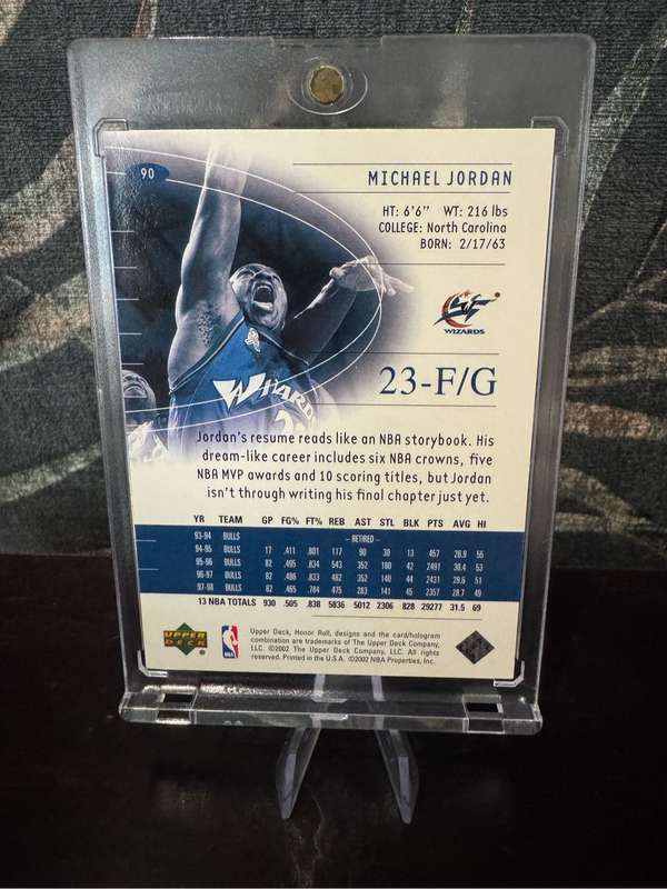 2002 Upper Deck - Michael Jordan Honor Roll #90