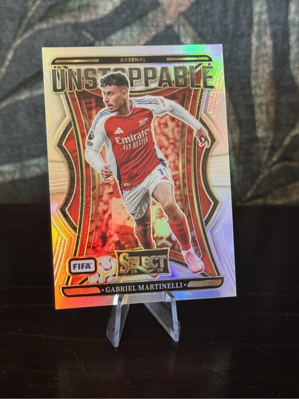 2024-25 Panini Select - Gabriel Martinelli Unstoppable Prizm - Arsenal