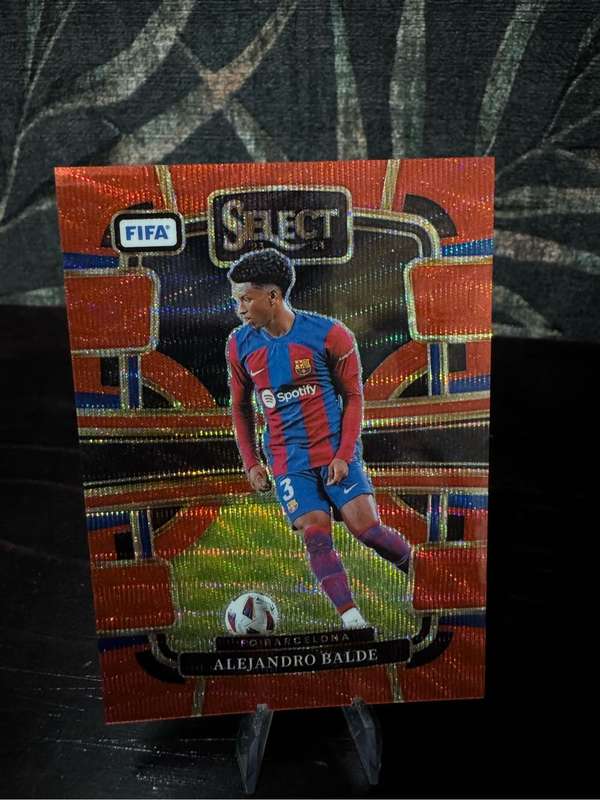 2023-24 Panini Select FIFA - Alejandro Balde Red Wave 058/149 #26