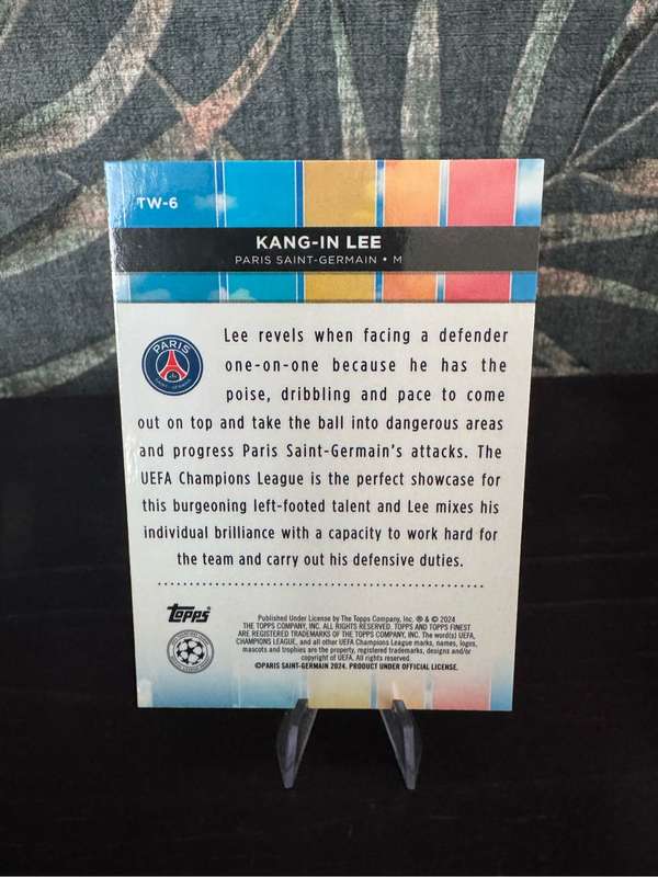 2024 Topps Finest - Kang-In Lee Top of the World TW-6
