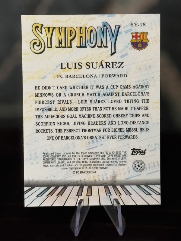 2024-25 Topps Finest - Luis Suárez Symphony Refractor - Barcelona