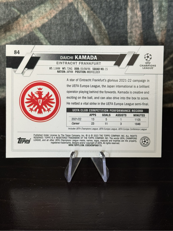2023 Topps Chrome - Daichi Kamada - Eintracht Frankfurt