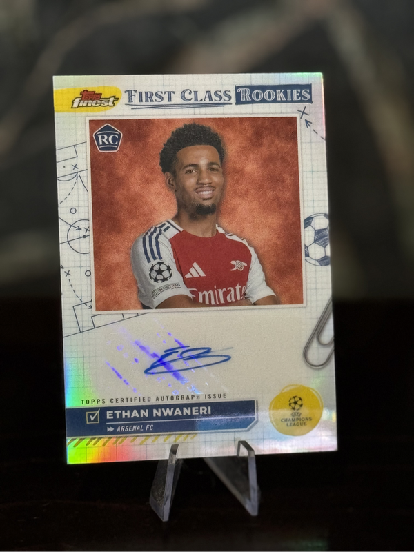 2024-25 Topps Finest - Ethan Nwaneri First Class Rookies AUTO - Arsenal