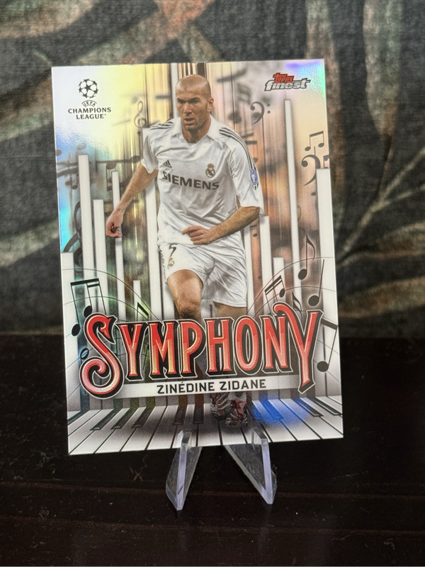2025 Topps Finest - Zinedine Zidane Symphony Refractor - Real Madrid