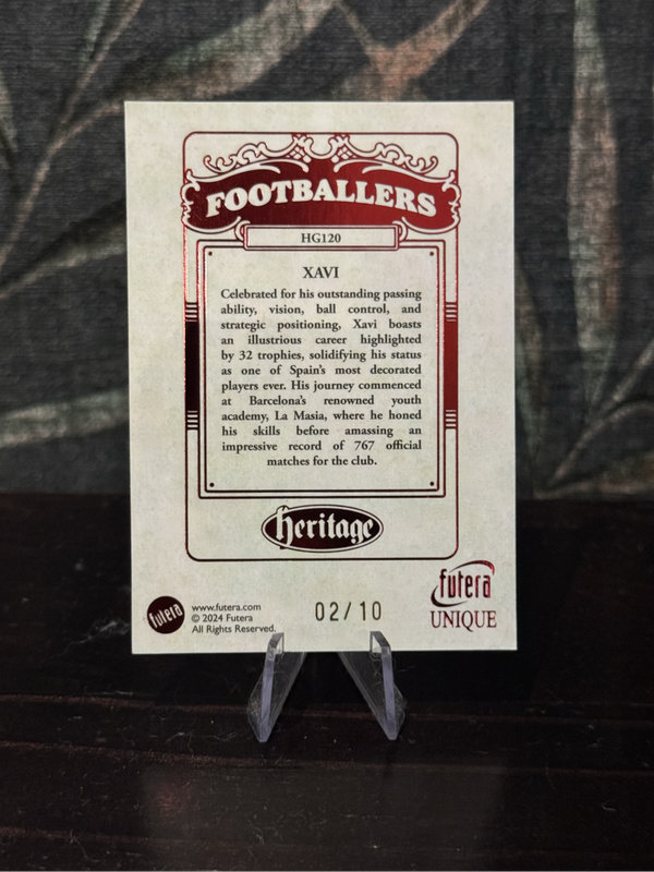 2024 Futera - Xavi Heritage 02/10 - Spain