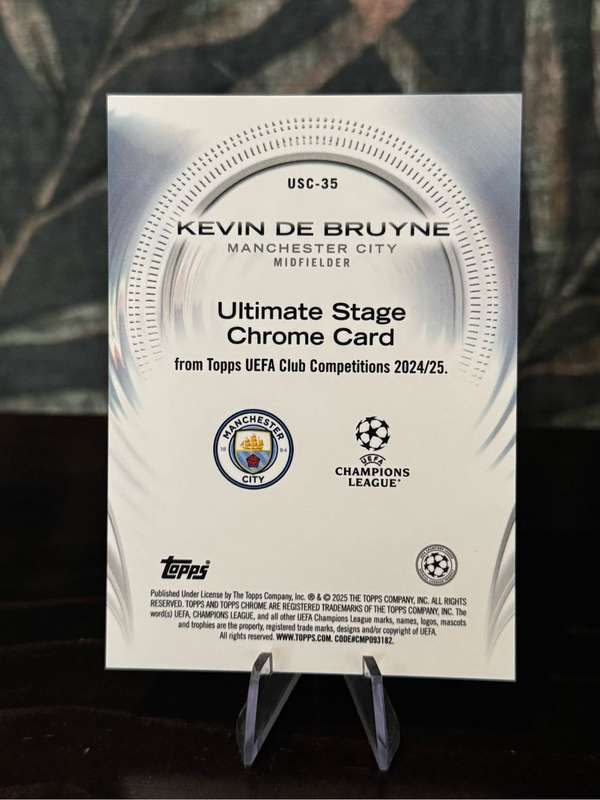 2025 Topps Ultimate Stage - Kevin De Bruyne - Man City