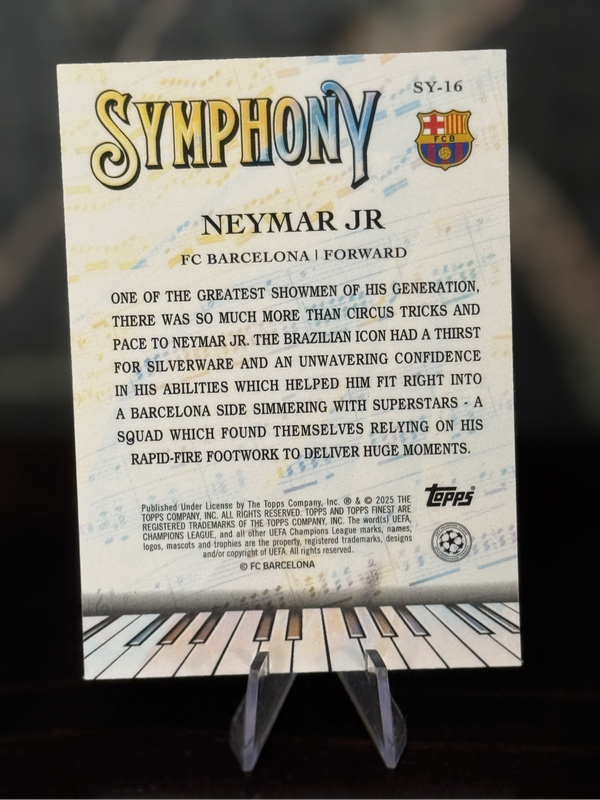 2024-25 Topps Finest - Neymar Jr Symphony Refractor - Barcelona