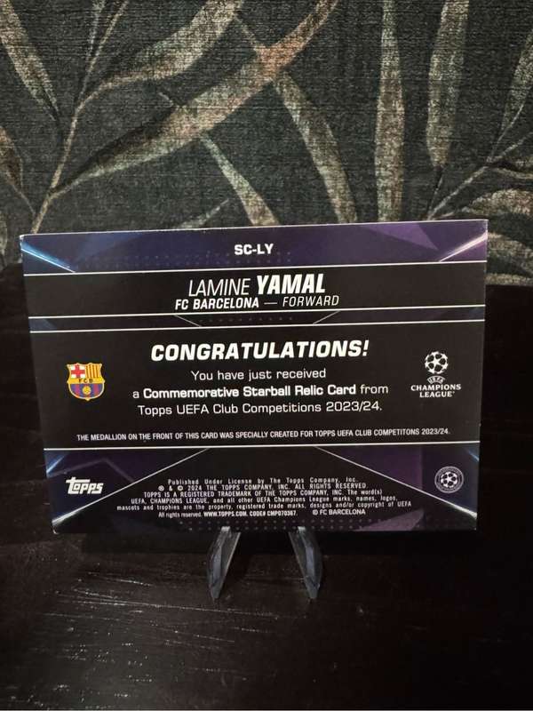 2024 - Topps - Lamine Yamal - Commemorative Starball Relic Card