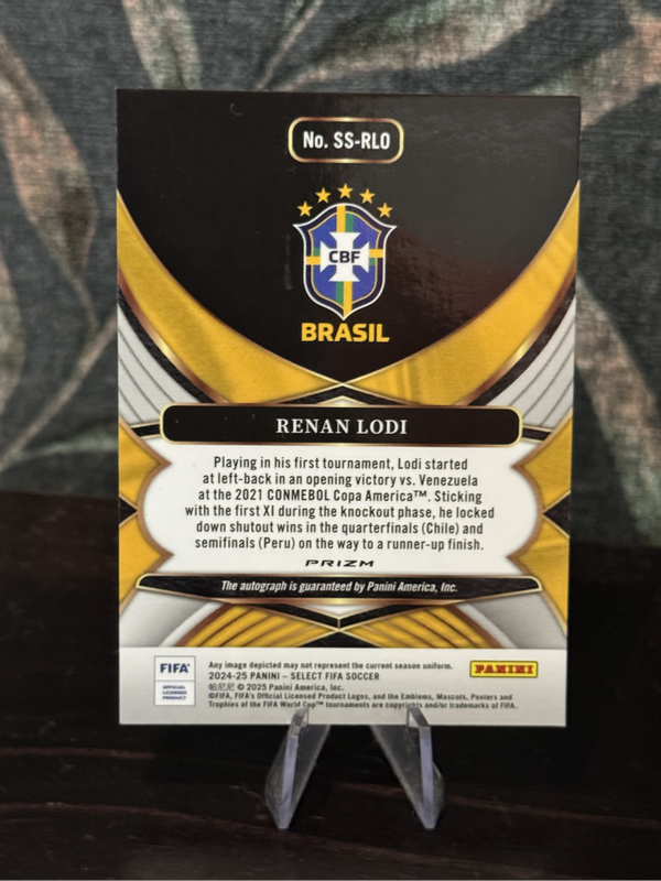 2024-25 Panini Select - Renan Lodi Silver Prizm AUTO - Brazil
