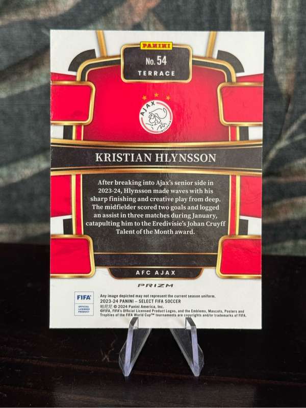 2023-24 Panini Select - Kristian Hlynsson Red RC - Ajax