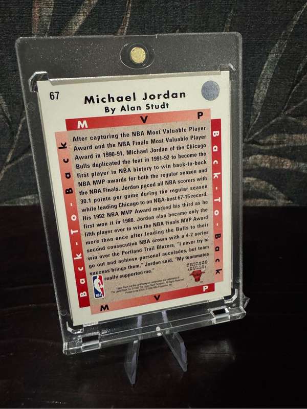 1992 - Upper Deck - Michael Jordan  - Chicago Bulls #67