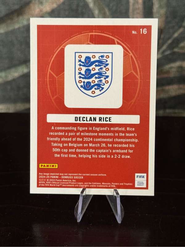 2024-25 Panini Donruss - Declan Rice - Cubic, Craftsmen & Optic - England