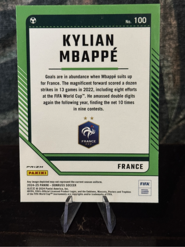 2024-25 Panini Donruss - Kylian Mbappe Optic Silver Holo Prizm - France