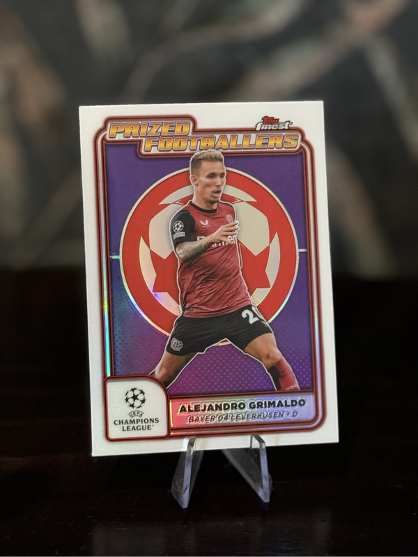 2024-25 Topps Finest - Alejandro Grimaldo Prized Footballers - Bayern Leverkusen