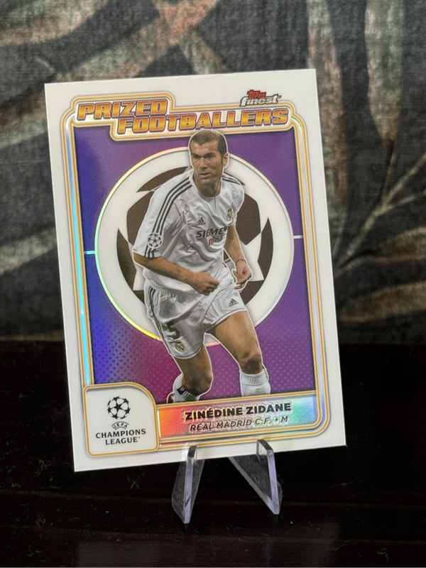 2025 Topps Finest - Zinedine Zidane Prized Footballers - Real Madrid