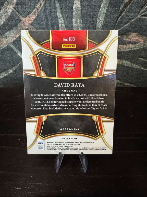 2023-24 Panini Select - David Raya Purple Mojo - Arsenal