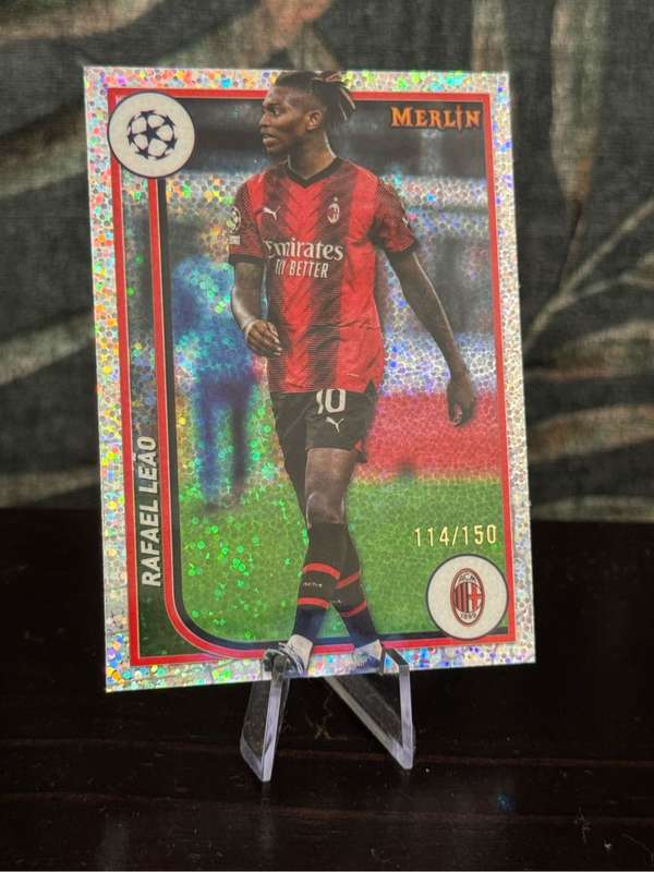 2024 Topps Merlin - Rafael Leao Silver Speckle 114/150 - AC Milan