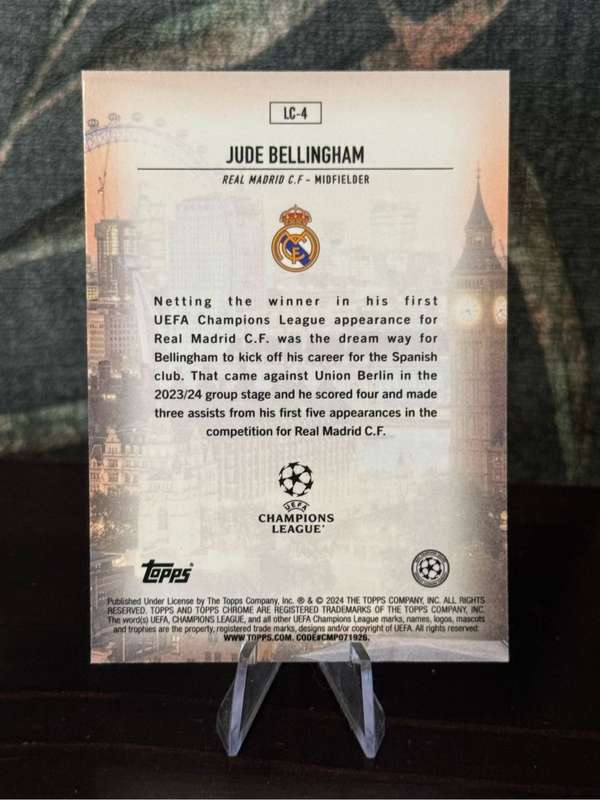 2024 Topps Chrome - Jude Bellingham London Calling - Real Madrid