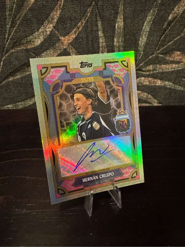2024-25 Topps Argentina Team Set - Hernan Crespo Tango Autograph 95/99