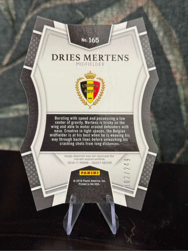 2016-17 Panini Select - Dries Mertens Blue Die Cut 102/249 - Belgium