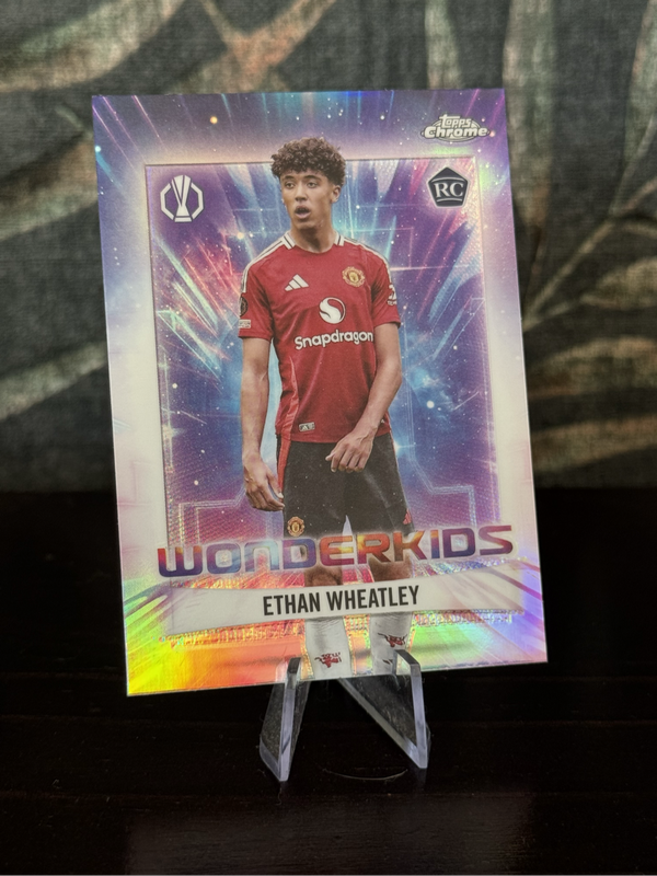 2025 Topps Chrome - Ethan Wheatley Wonderkids RC - Man United