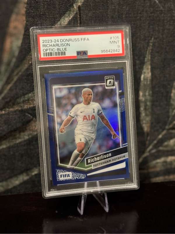 2023-24 Panini Donruss - Richarlison Optic-Blue 71/99 - PSA 9 - Tottenham Hotspur