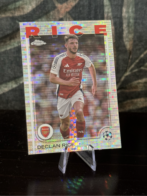 2025 Topps Chrome - Declan Rice Pulsar Refractor - Arsenal