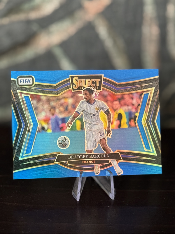 2024-25 Panini Select - Bradley Barcola Field Level Blue Prizm SP - France