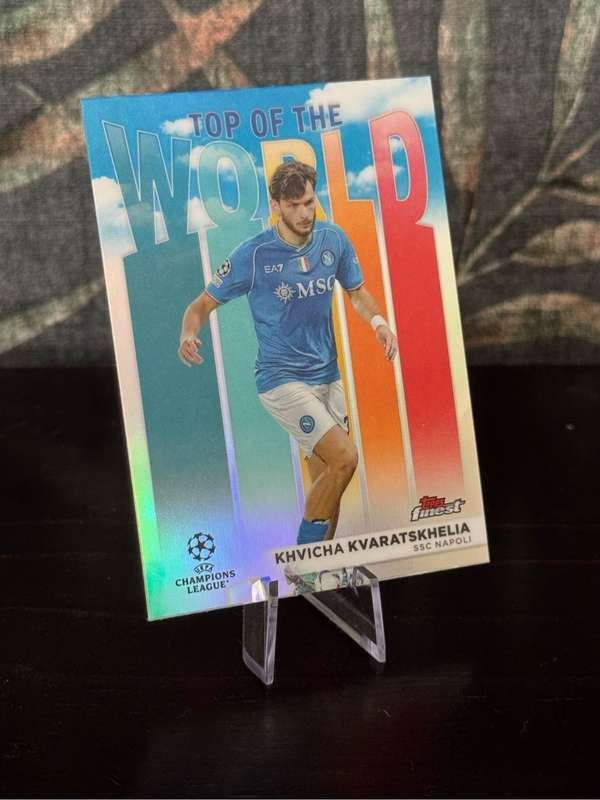 2024 Topps Finest - Khvicha Kvaratskhelia Top of the World TW-5