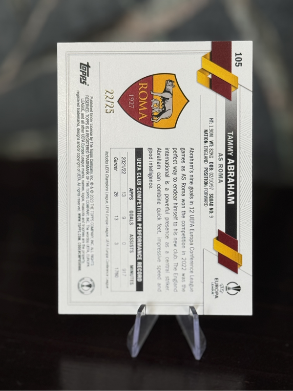 2022-23 Topps - Tammy Abraham Carnival 22/25 - Roma