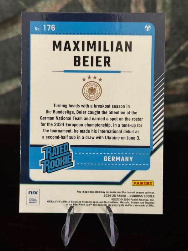 2024-25 Panini Donruss - Maximilian Beier Rated Rookie Optic - Germany