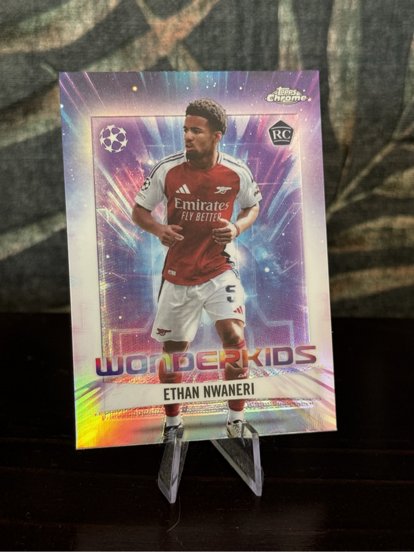 2025 Topps Chrome - Ethan Nwaneri Wonderkids RC - Arsenal