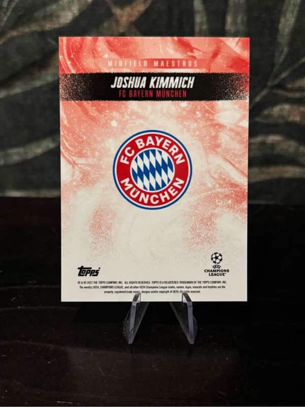 2022 Topps Platinum Curated - Joshua Kimmich Midfield Maestros 10/10 AUTO - Bayern Munich