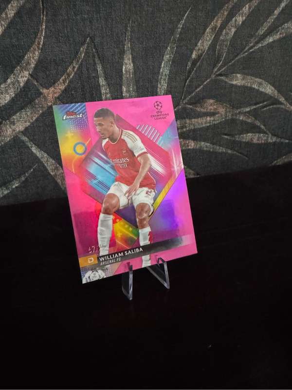 2024 Topps Finest - William Saliba Rose Gold Refractor 67/75