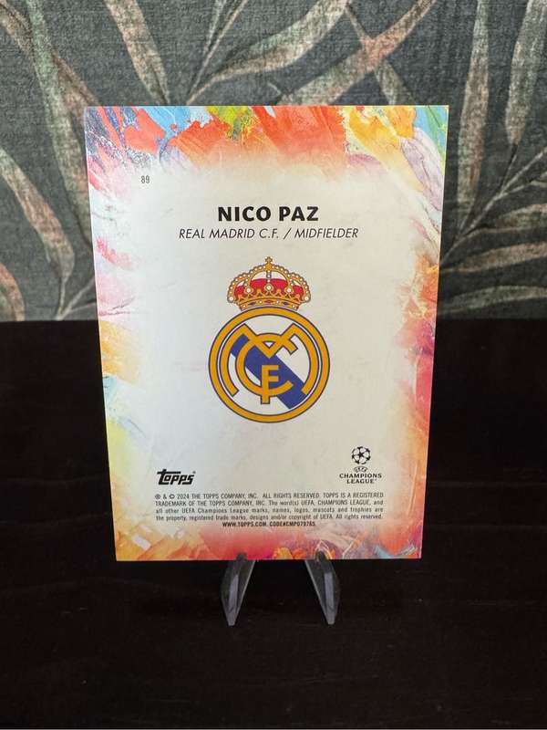 2024 Topps Inception - Nico Paz Emerging Stars RC - Real Madrid