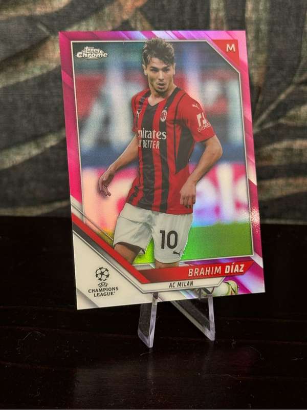 2022 Topps Chrome - Brahmin Diaz Pink Refractor 23/175 - AC Milan