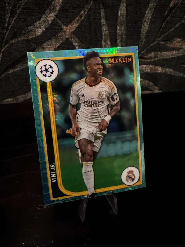 2024 Topps Merlin - Vini Jr Aqua Prism Refractor - Real Madrid
