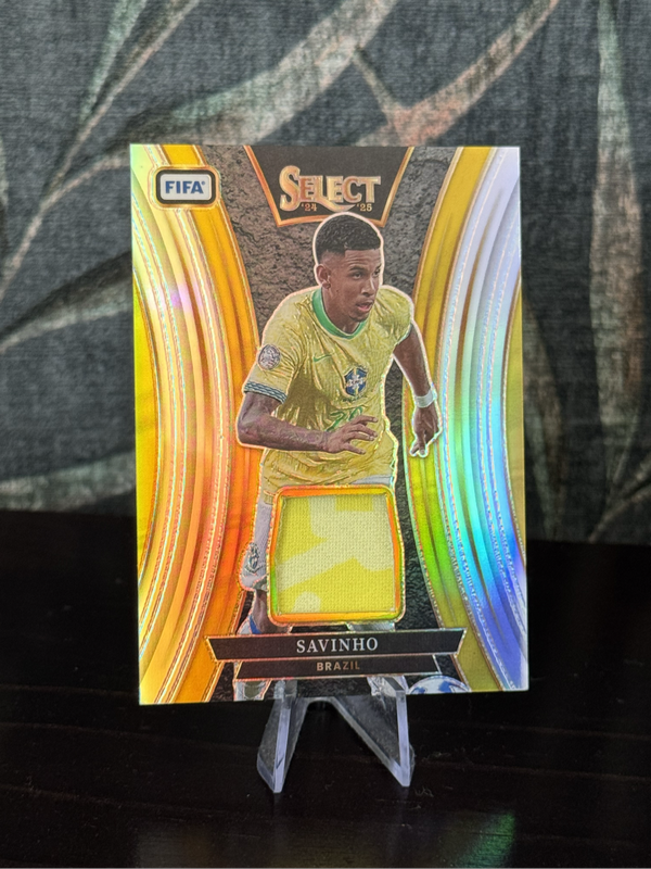 2024-25 Panini Select - Savinho Silver Prizm Patch - Brazil