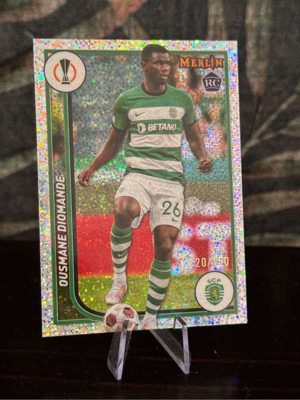 2024 Topps Merlin - Ousmane Diomande Speckle 120/150 - Sporting Lisbon