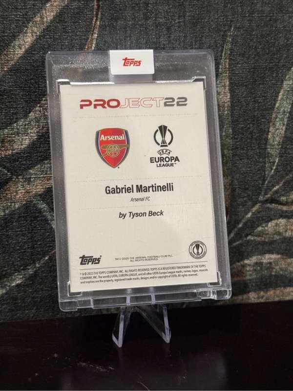 2023 Topps Project 22 - Gabriel Martinelli by Tyson Beck - Arsenal