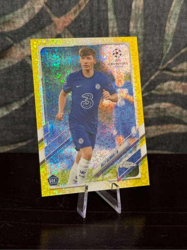 2021 Topps Chrome - Billy Gilmour Yellow Diamond Refractor RC 72/299 - Chelsea