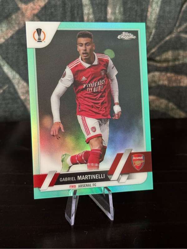 2022-23 Topps Chrome - Gabriel Martinelli Aqua Refractor 147/199