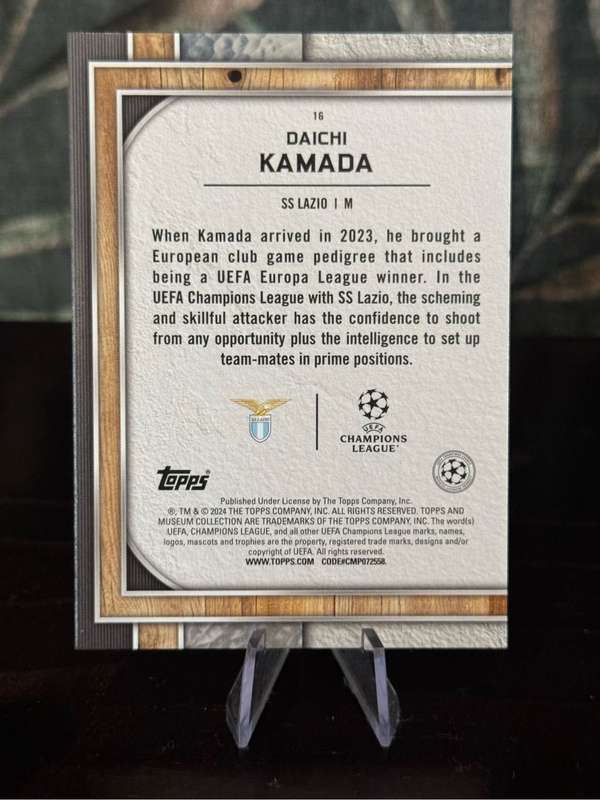 2024 Topps Museum - Daichi Kamada - Lazio