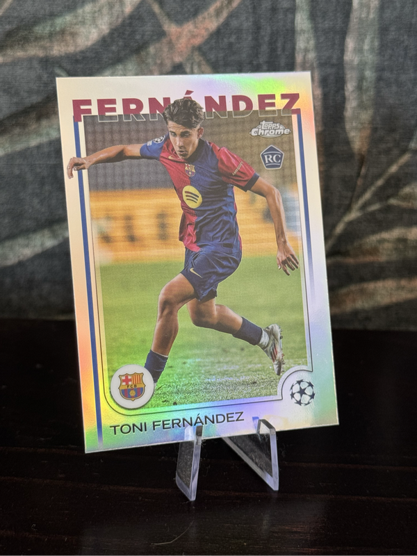 2025 Topps Chrome - Toni Fernández Rookie RC Refractor - Barcelona