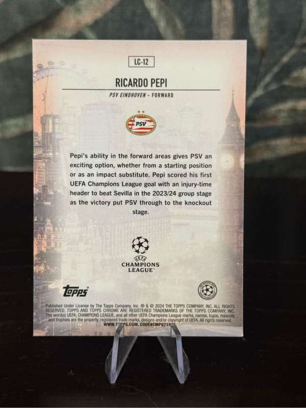 2024 Topps Chrome - Ricardo Pepi London Calling - PSV