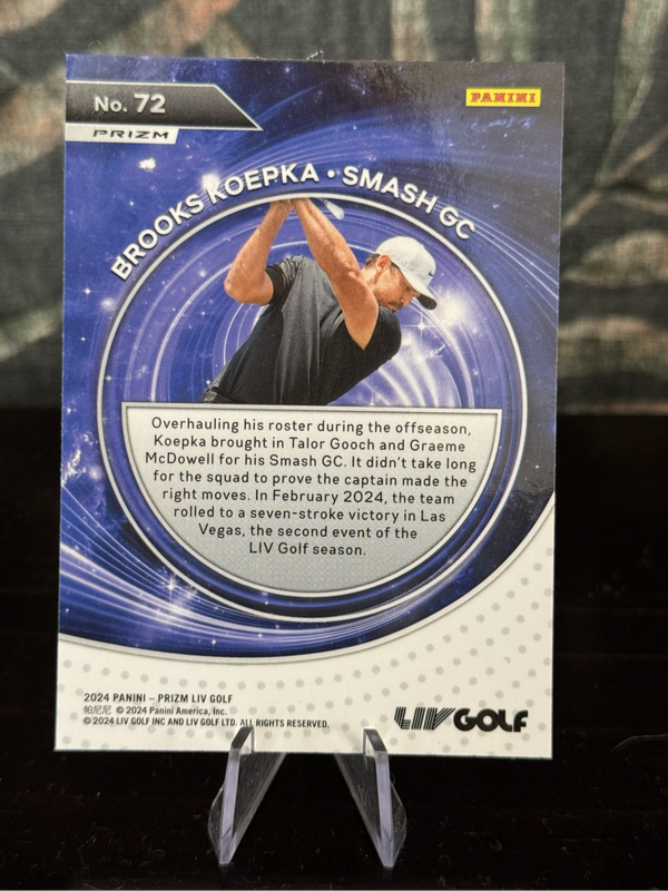 2024 Panini LIV Golf - Brooks Koepka Captains - Smash GC
